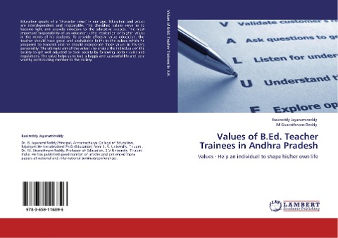 Values of B.Ed. Teacher Trainees in Andhra Pradesh: Values - Help an individual to shape his/her own life