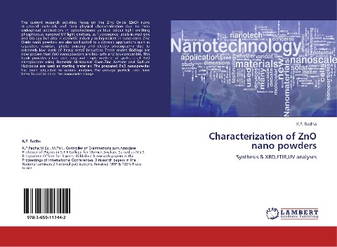 Characterization of ZnO nano powders: Synthesis & XRD,FTIR,UV analyses