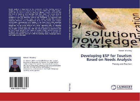Developing ESP for Tourism Based on Needs Analysis: Theory and Practice