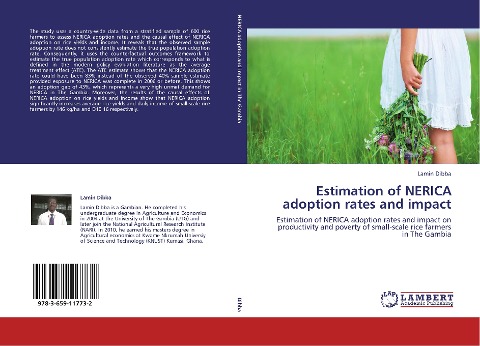 Estimation of NERICA adoption rates and impact: Estimation of NERICA adoption rates and impact on productivity and poverty of small-scale rice farmers in The Gambia