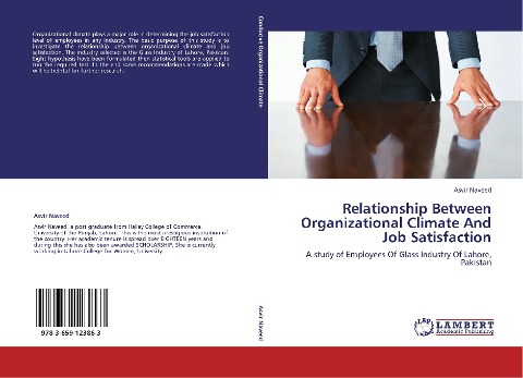Relationship Between Organizational Climate And Job Satisfaction: A study of Employees Of Glass Industry Of Lahore, Pakistan