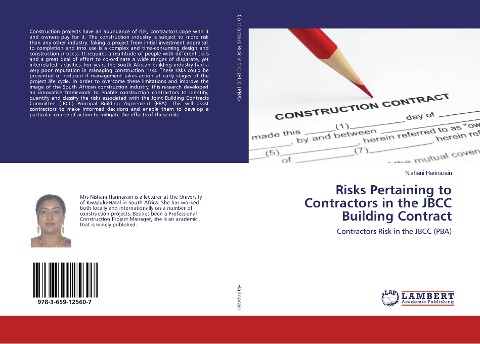 Risks Pertaining to Contractors in the JBCC Building Contract: Contractors Risk in the JBCC (PBA)
