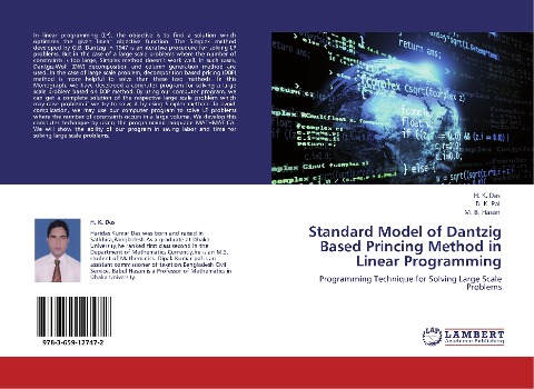 Standard Model of Dantzig Based Princing Method in Linear Programming: Programming Technique for Solving Large Scale Problems