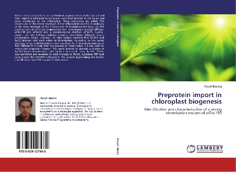 Preprotein import in chloroplast biogenesis: Identification and characterisation of a strong dimerisation mutant of atToc159