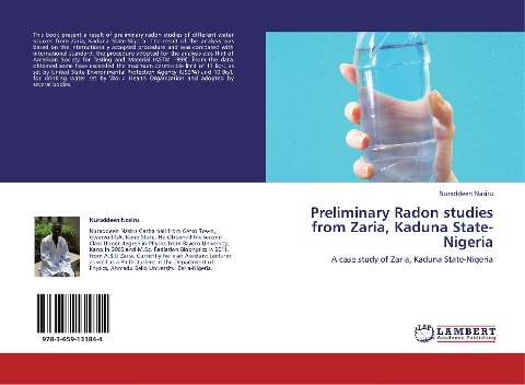 Preliminary Radon studies from Zaria, Kaduna State-Nigeria: A case study of Zaria, Kaduna State-Nigeria