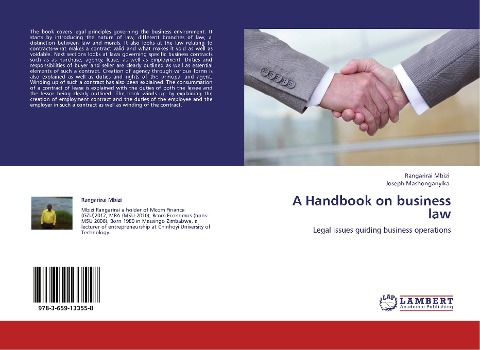 A Handbook on business law: Legal issues guiding business operations
