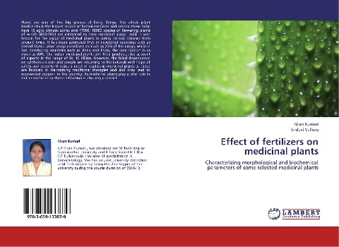 Effect of fertilizers on medicinal plants: Characterizing morphological and biochemical parameters of some selected medicinal plants