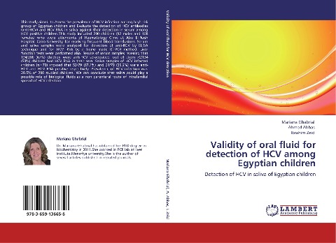Validity of oral fluid for detection of HCV among Egyptian children: Detection of HCV in saliva of Egyptian children