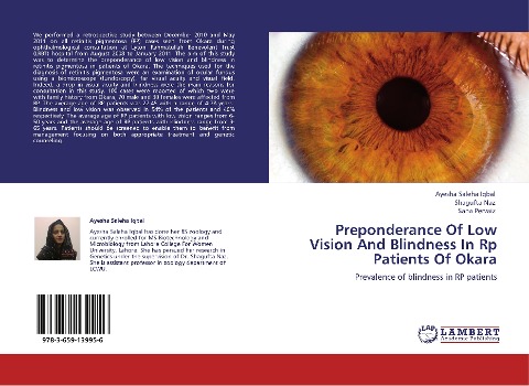 Preponderance Of Low Vision And Blindness In Rp Patients Of Okara: Prevalence of blindness in RP patients