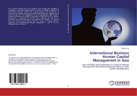 International Business Human Capital Management in Asia: Asian Studies and Generation Ys value of Human Security and International Business Ethics in their Career Development