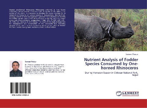 Nutrient Analysis of Fodder Species Consumed by One-horned Rhinoceros: During Monsoon Season in Chitwan National Park, Nepal