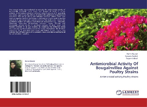 Antimicrobial Activity Of Bougainvillea Against Poultry Strains: Antimicrobial activity,Poultry strains