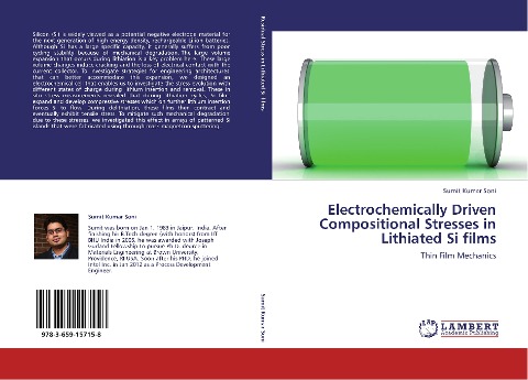 Electrochemically Driven Compositional Stresses in  Lithiated Si films: Thin Film Mechanics