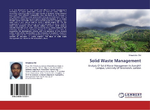 Solid Waste Management: Analysis Of Solid Waste Management In Averyhill Campus, University Of Greenwich, London