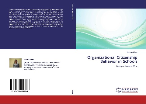 Organizational Citizenship Behavior in Schools: Going a Second Mile