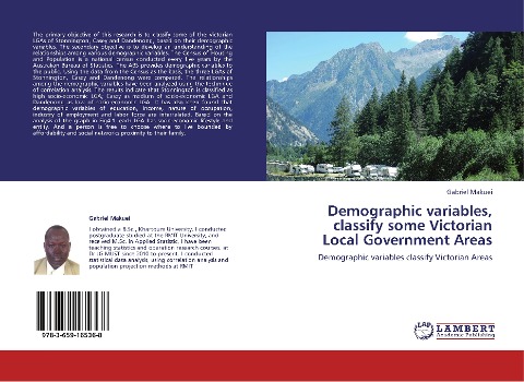 Demographic variables, classify some Victorian Local Government Areas: Demographic variables classify Victorian Areas