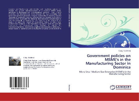 Government policies on MSMEs in the Manufacturing Sector in Dominica: Micro Small Medium Size Enterprise (MSMEs) in the Manufacturing Sector