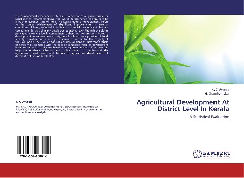 Agricultural Development At District Level In Kerala: A Statistical Evaluation