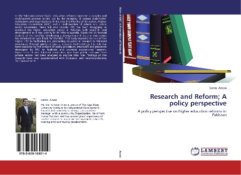 Research and Reform; A policy perspective: A policy perspective on higher education reforms in Pakistan