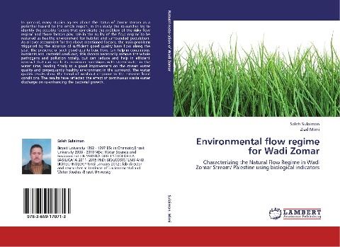 Environmental flow regime  for Wadi Zomar: Characterizing the Natural Flow Regime in Wadi Zomar Stream/ Palestine using biological indicators