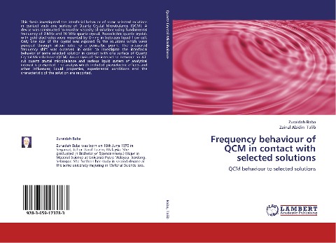 Frequency behaviour of QCM in contact with selected solutions: QCM behaviour to selected solutions