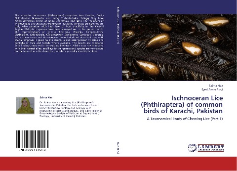 Ischnoceran Lice (Phthiraptera) of common birds of Karachi, Pakistan: A Taxonomical Study of Chewing Lice (Part 1)