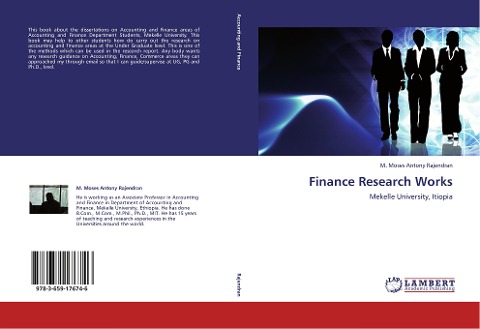 Finance Research Works: Mekelle University, Itiopia