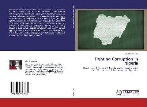 Fighting Corruption in Nigeria: How Efficient National Integrity System Can Enhance the Effectiveness of Anticorruption Agencies