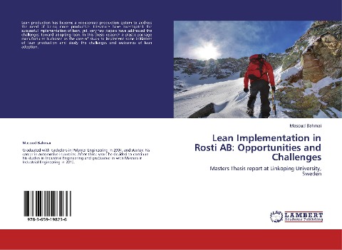 Lean Implementation in Rosti AB:   Opportunities and Challenges: Masters Thesis report at Linköping University, Sweden