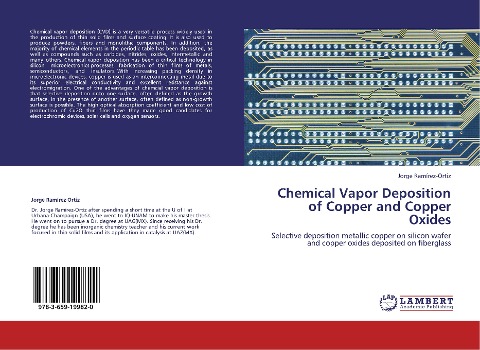 Chemical Vapor Deposition of Copper  and Copper Oxides: Selective deposition metallic copper on silicon wafer and copper oxides deposited on fiberglass