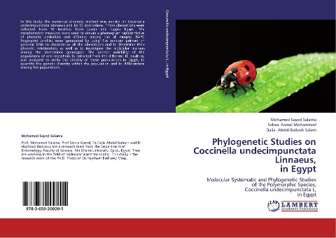 Phylogenetic Studies on Coccinella undecimpunctata Linnaeus, in Egypt: Molecular Systematic and Phylogenetic Studies of the Polymorphic Species, Coccinella undecimpunctata L, in Egypt