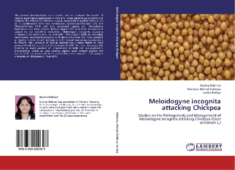 Meloidogyne incognita attacking Chickpea: Studies on the Pathogenicity and Management of Meloidogyne incognita attacking Chickpea (Cicer arietinum L.)