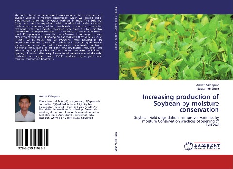 Increasing production of Soybean by moisture conservation: Soybean yield upgradation in improved varieties by moisture Conservation practices of opening of Furrows