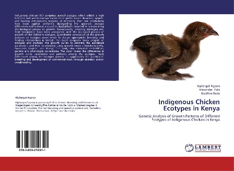 Indigenous Chicken Ecotypes in Kenya: Genetic Analysis of Growth Patterns of Different Ecotypes of Indigenous Chicken in Kenya