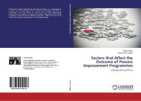 Factors that Affect the Outcome of Process Improvement Programmes: in South African Firms