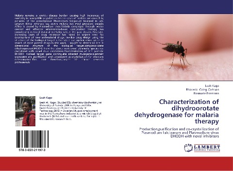 Characterization of dihydroorotate dehydrogenase for malaria therapy: Production,purification and co-crystallization of Plasmodium falciparum and Plasmodium vivax DHODH with novel inhibitors