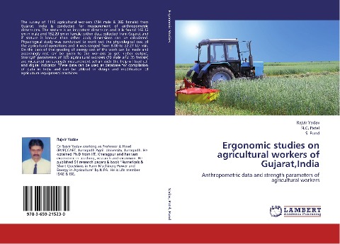 Ergonomic studies on agricultural workers of Gujarat,India: Anthropometric data and strength parameters of agricultural workers