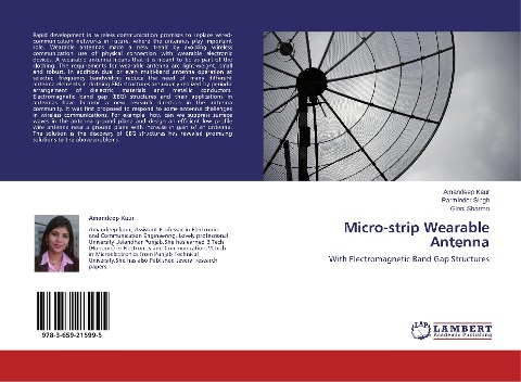 Micro-strip Wearable Antenna: With Electromagnetic Band Gap Structures