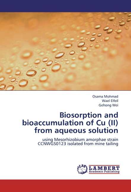 Biosorption and bioaccumulation of Cu (II) from aqueous solution: using Mesorhizobium amorphae strain CCNWGS0123 isolated from mine tailing