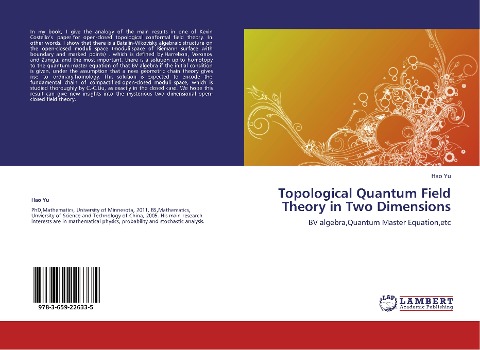 Topological Quantum Field Theory in Two Dimensions: BV algebra,Quantum Master Equation,etc