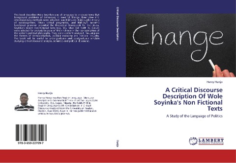 A Critical Discourse Description Of Wole Soyinka's Non Fictional Texts: A Study of the Language of Politics