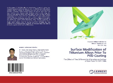 Surface Modification of Ttitanium Alloys Prior To PVD Coating: The Effect of Two Different Acid Solution on Surface of Non-Toxic Ti-13Zr-13Nb