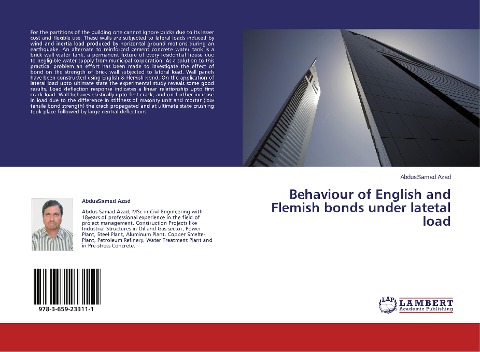 Behaviour of English and Flemish bonds under latetal load