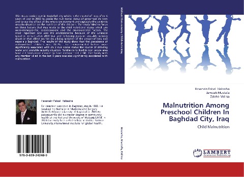 Malnutrition Among Preschool Children In Baghdad City, Iraq: Child Malnutrition