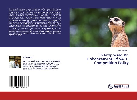 In Proposing An Enhancement Of SACU Competition Policy
