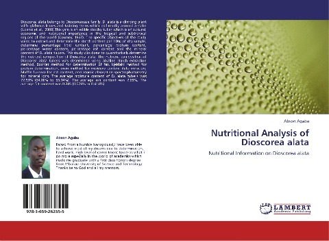 Nutritional Analysis of Dioscorea alata: Nutritional Information on Dioscorea alata