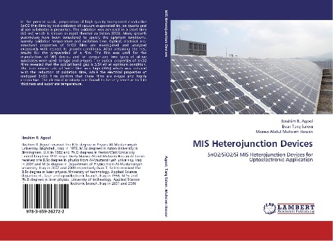 MIS Heterojunction Devices: SnO2/SiO2/Si MIS Heterojunction Devices for Optoelectronic Application