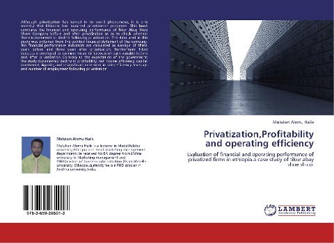 Privatization,Profitability and operating efficiency: Evaluation of financial and operating performance of privatized firms in ethiopia.a case study of tikur abay shoe sh.co.