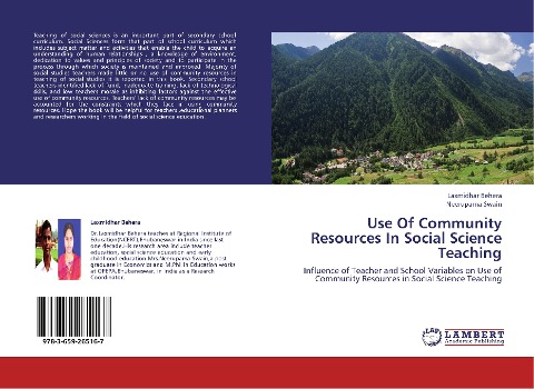 Use Of Community Resources In Social Science Teaching: Influence of Teacher and School Variables on Use of Community Resources in Social Science Teaching
