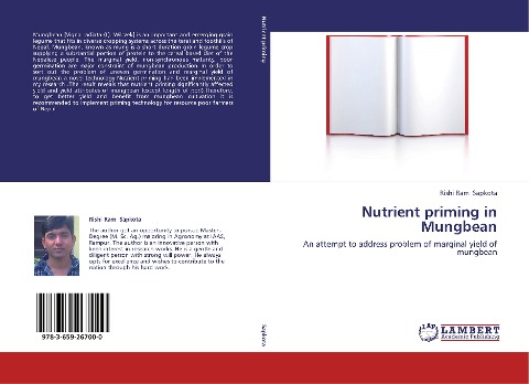 Nutrient priming in Mungbean: An attempt to address problem of marginal yield of mungbean